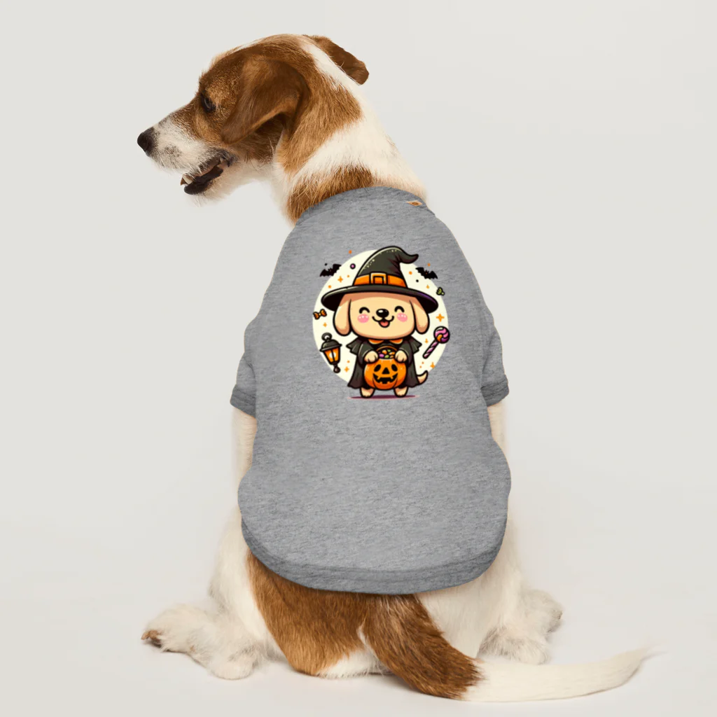 sakurafubukiのハロウィンワンコ・ランタンライトアップ Dog T-shirt