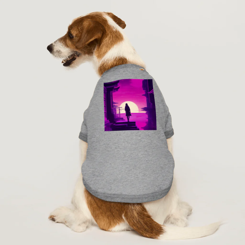 360の和風　サイバーパンク Dog T-shirt