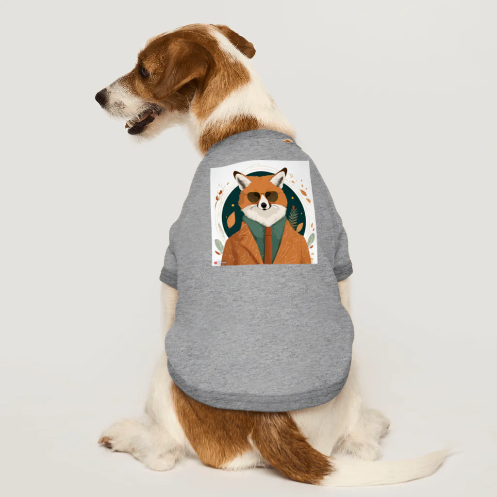 Ellnのおしゃきつね Dog T-shirt