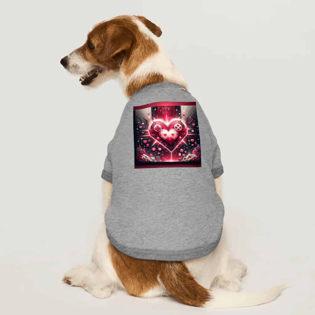 かんたん美人のメカハート Dog T-shirt