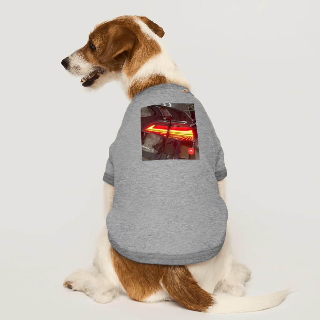 lovelifewesのNew Products Led Turn Signal Lamp Brake Light Taillight For Tesla Model 3 Model Y Tesla Dog T-shirt