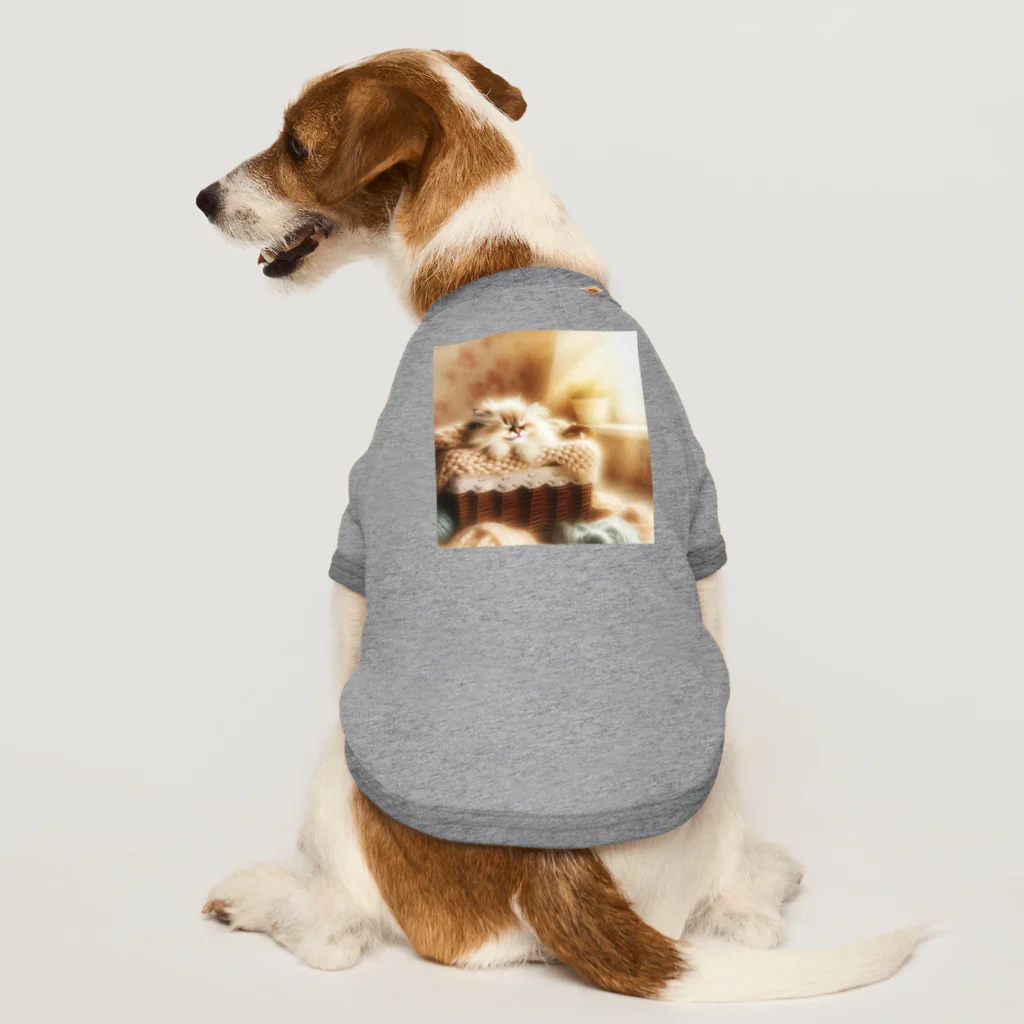 katohkouchiのサニーバスケット・ドリーム Dog T-shirt