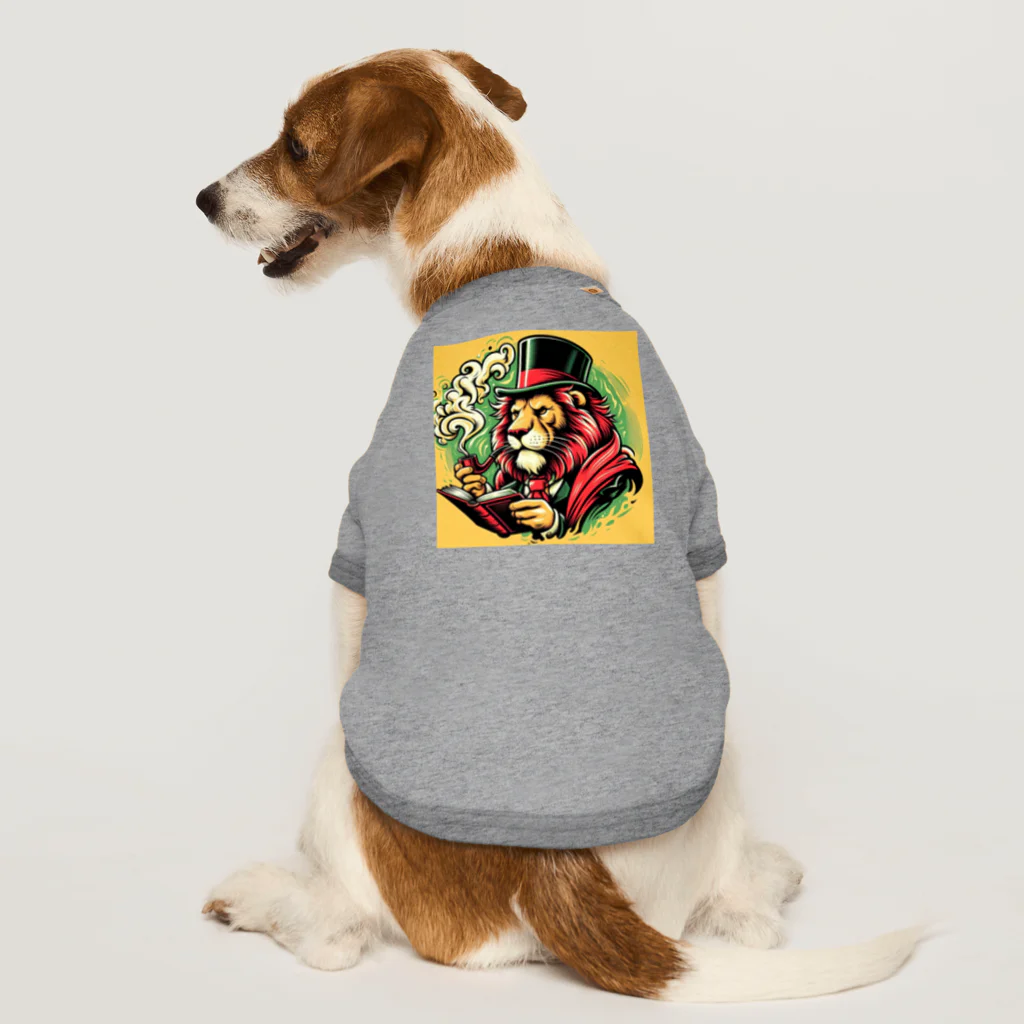 グラサンライオンと仲間たちのライオン男爵 Dog T-shirt