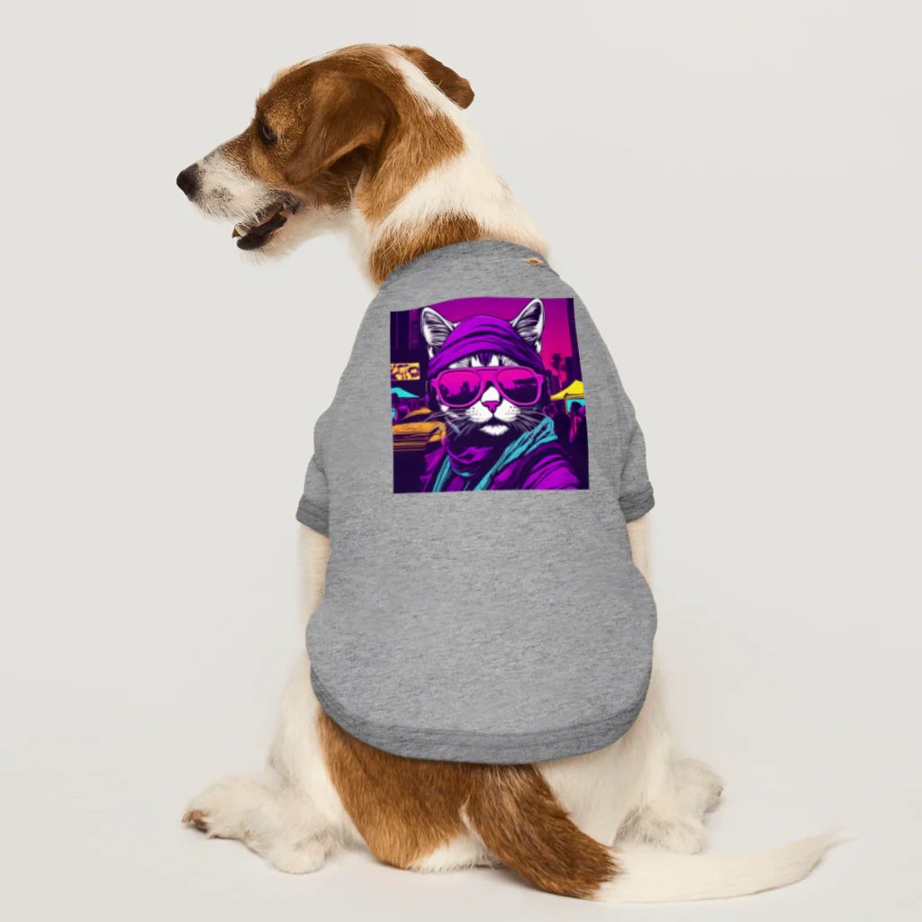 jujumarucatのROCKYCAT　サングラス２ Dog T-shirt