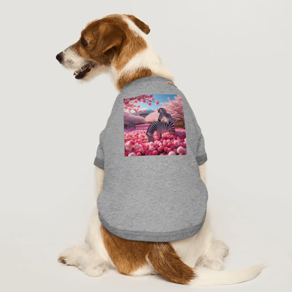 ONE POINTのワクワクする春 Dog T-shirt