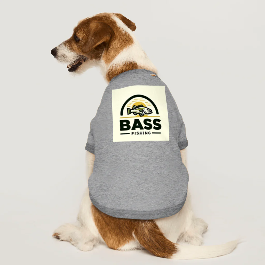 bassblocksのクラシカルバスロゴ ドッグTシャツ