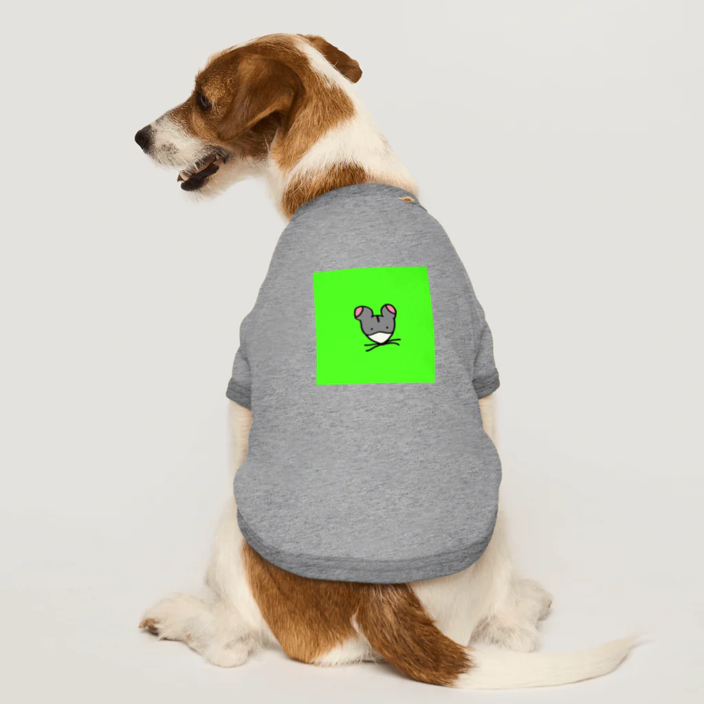 ギョージャガーリックのデザインのlight green Dog T-shirt