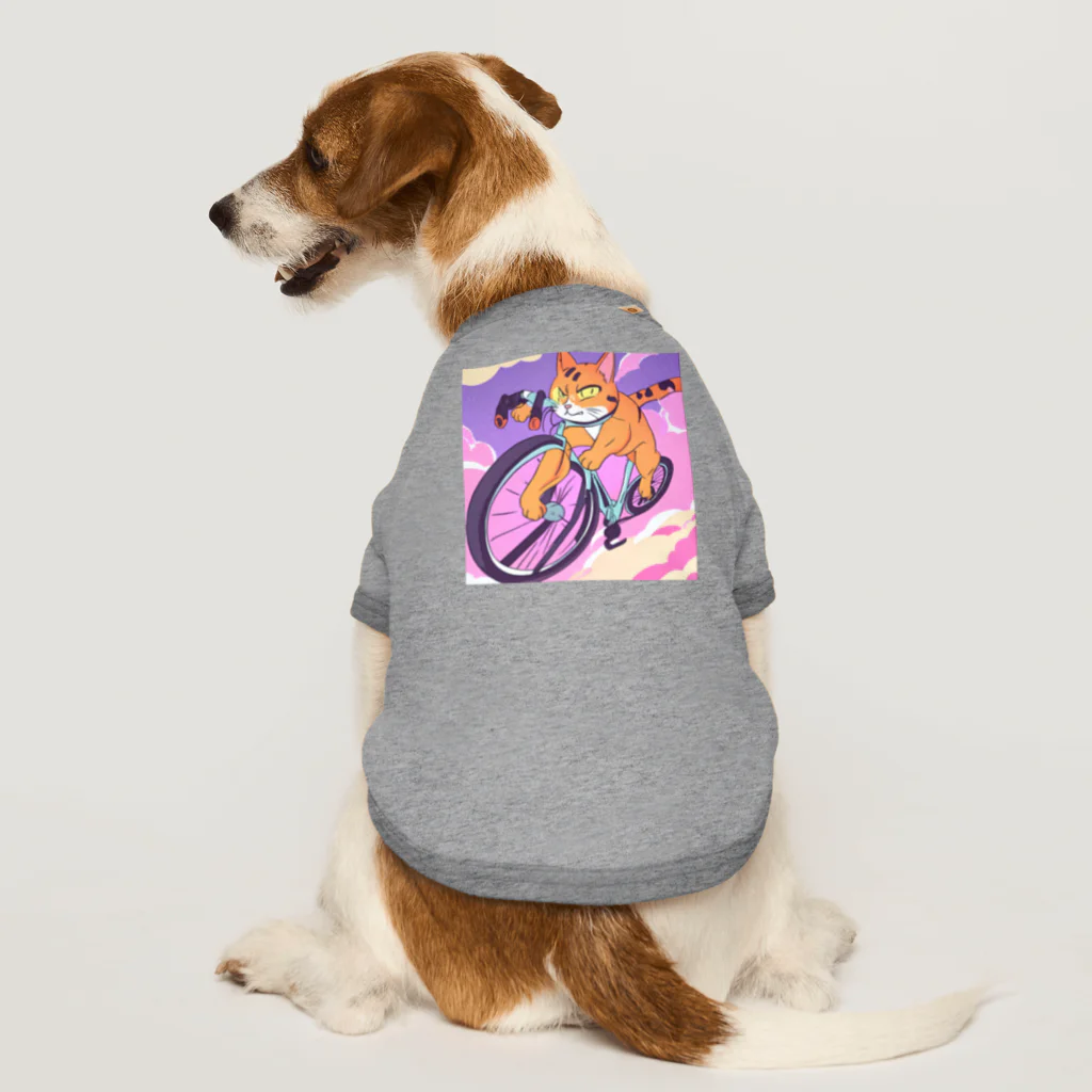 X50000Xの猫、チャリでお出掛け Dog T-shirt