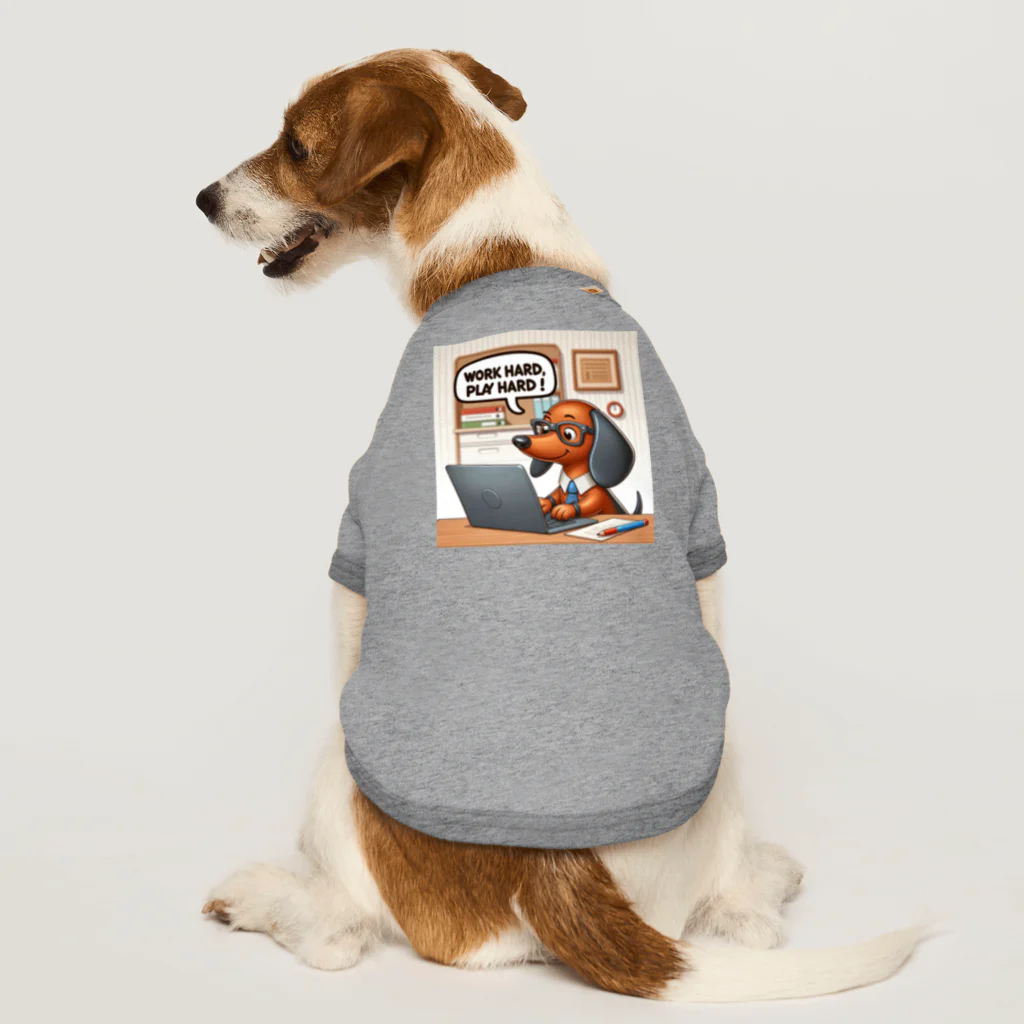 keikei5の大注目の「デスクワークのプロ　ダックス」！ Dog T-shirt