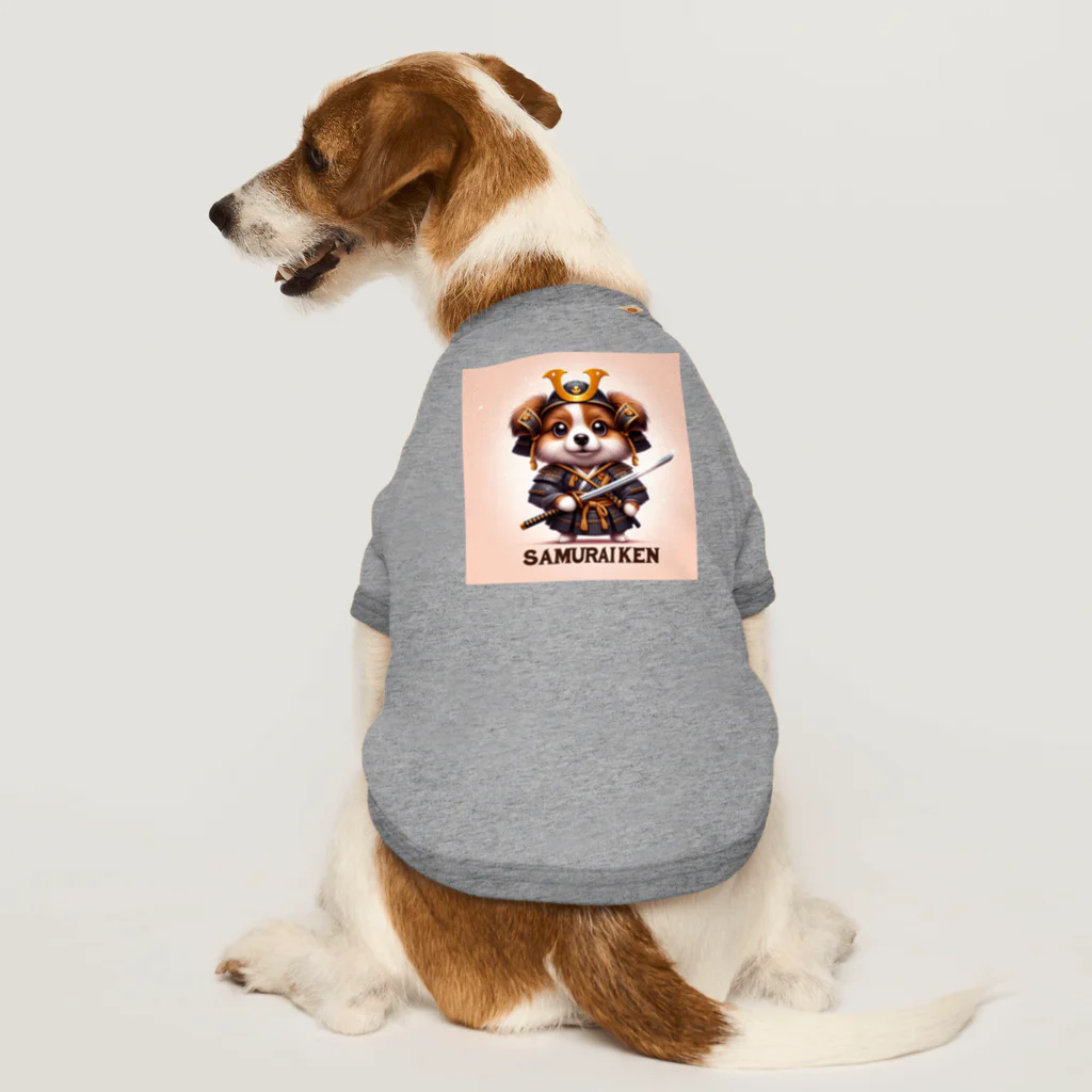 jumping坊主の侍犬 ドッグTシャツ