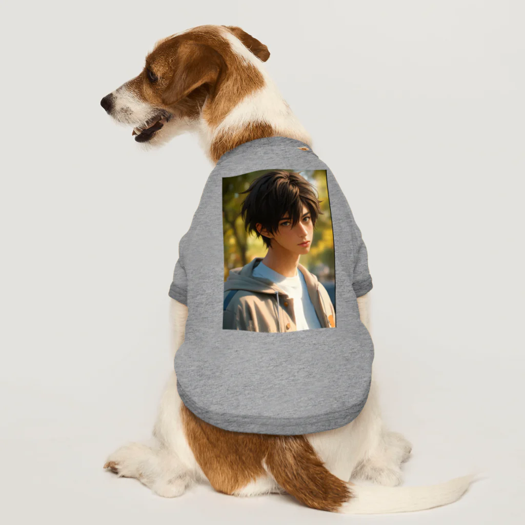 にこにこイケメンファクトリーの君島 遼 （きみしま りょう：kimisima ryou）『リョウのスター・ストライク・コレクション』 Dog T-shirt