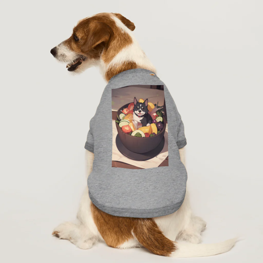 智のショップの野菜と犬① Dog T-shirt