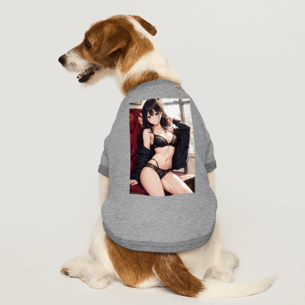 inoken_の黒髪美女 Dog T-shirt