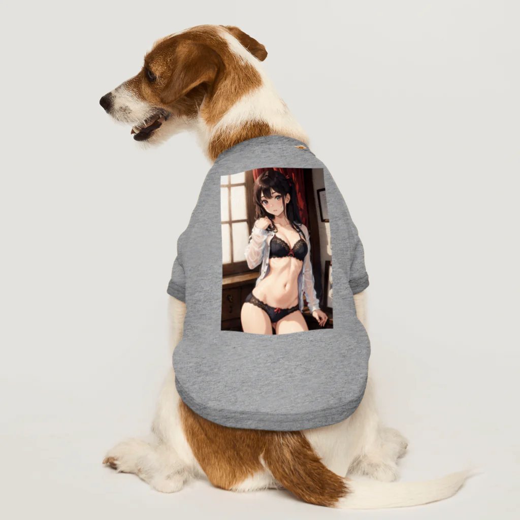 inoken_のカワイイ下着女子 Dog T-shirt