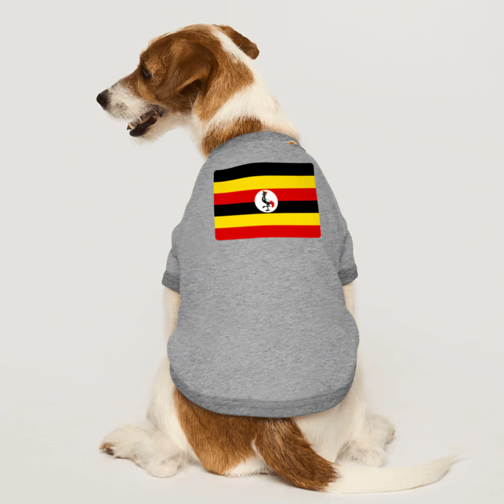 お絵かき屋さんのウガンダの国旗 ドッグTシャツ