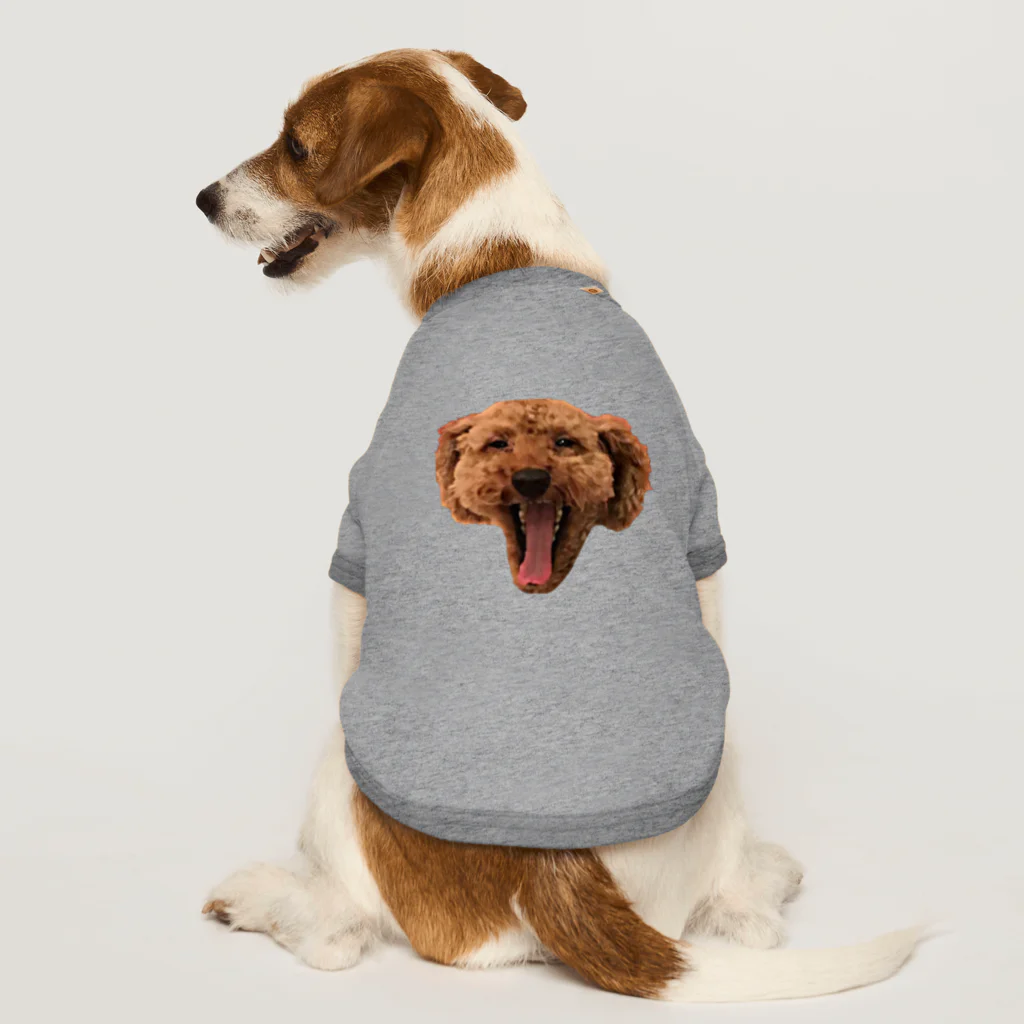 炙りネギ塩牛タンの犬のフリをした唐揚げ ドッグTシャツ