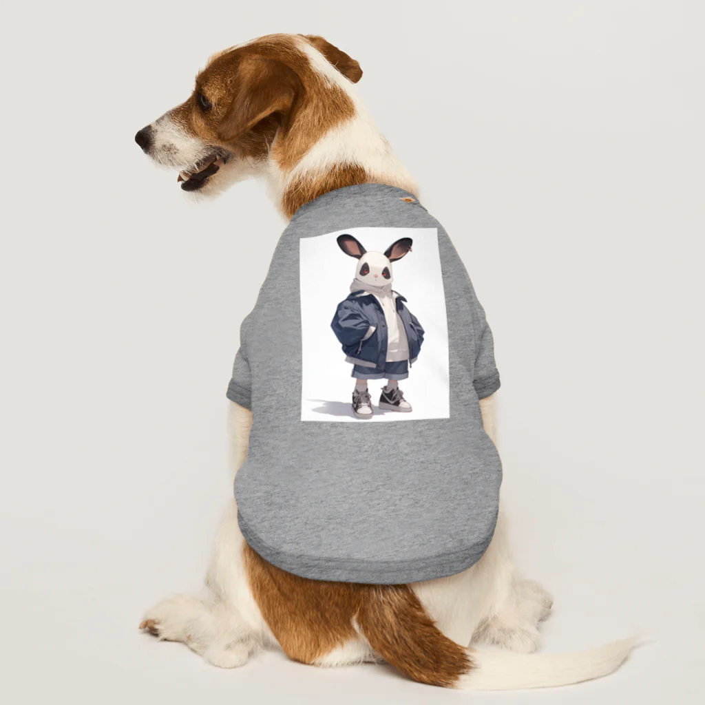 AQUAMETAVERSEのうさぎ君 BeeBee 1786 Dog T-shirt