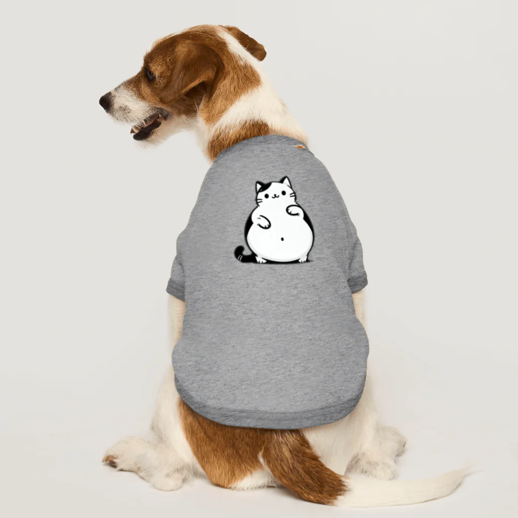 ゆるねこshopのお腹のでてる猫2 Dog T-shirt