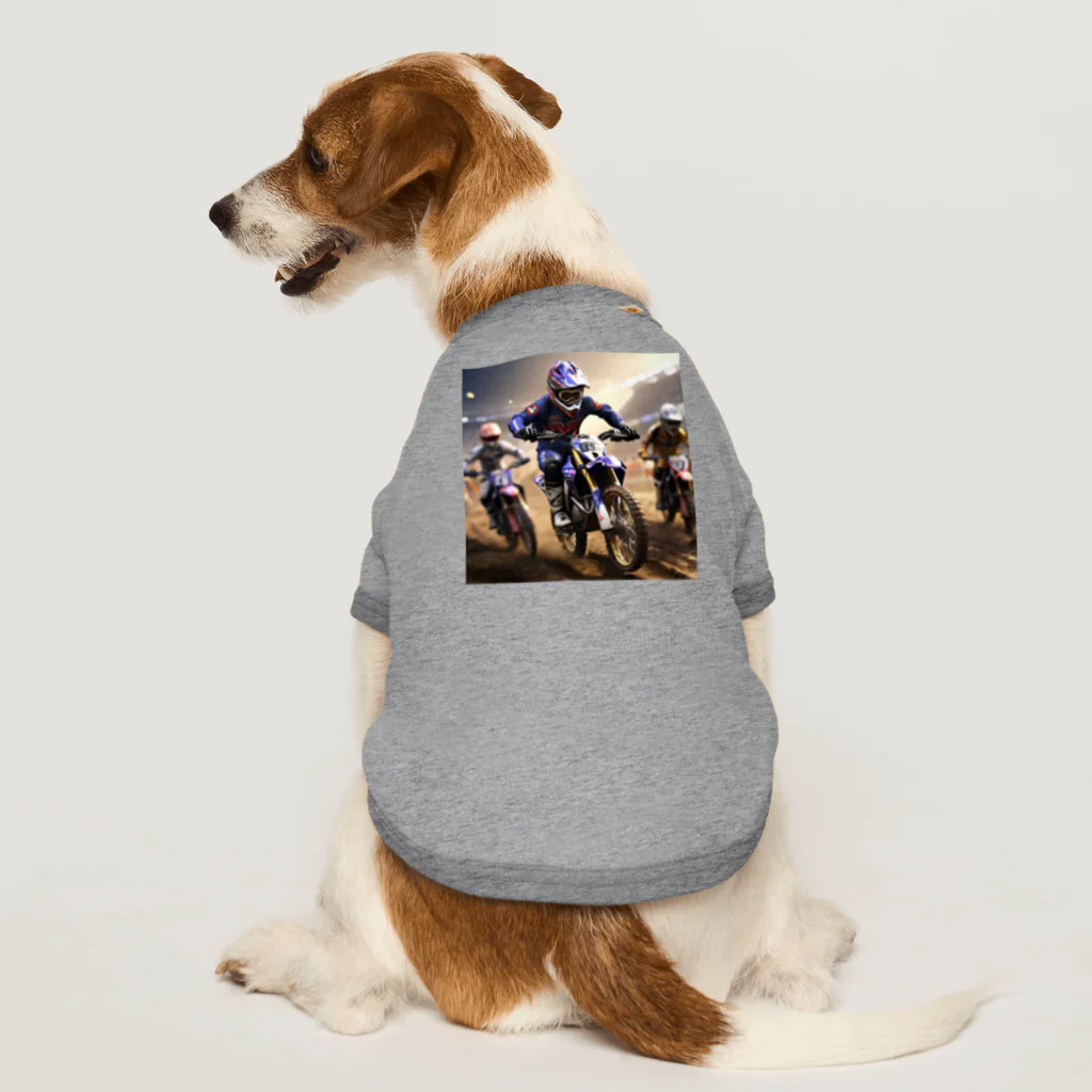 Bikers' Galleryのダートマスターズ：究極のモトクロスチャレンジ Dog T-shirt