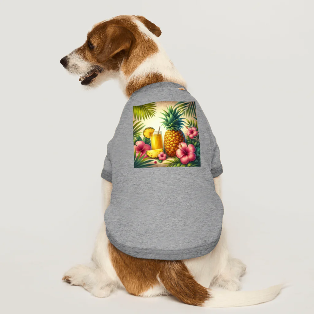 nekorun0215の南国のパイナップル Dog T-shirt