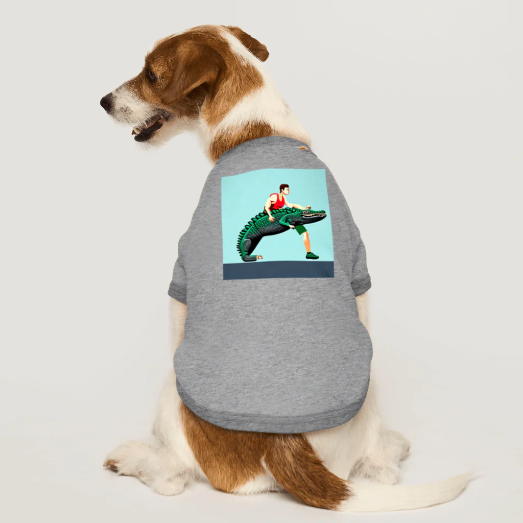 muscle_0419のお前もトレーニングするんだ! Dog T-shirt