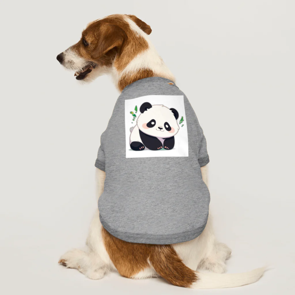 ちょっといいSHOPのちびアニマル（パンダ） Dog T-shirt