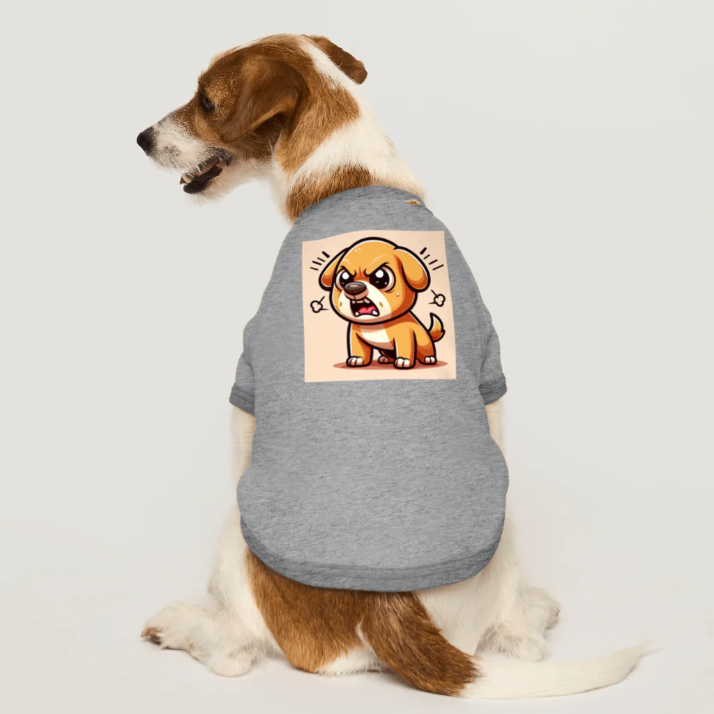 namidamakiの怒りん坊犬 ドッグTシャツ