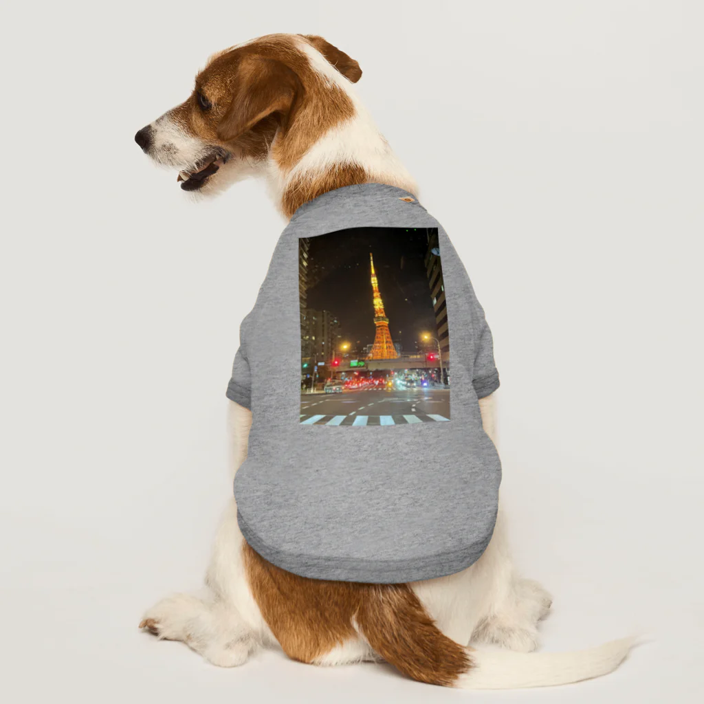 JohnDo Shopの東京タワー Dog T-shirt