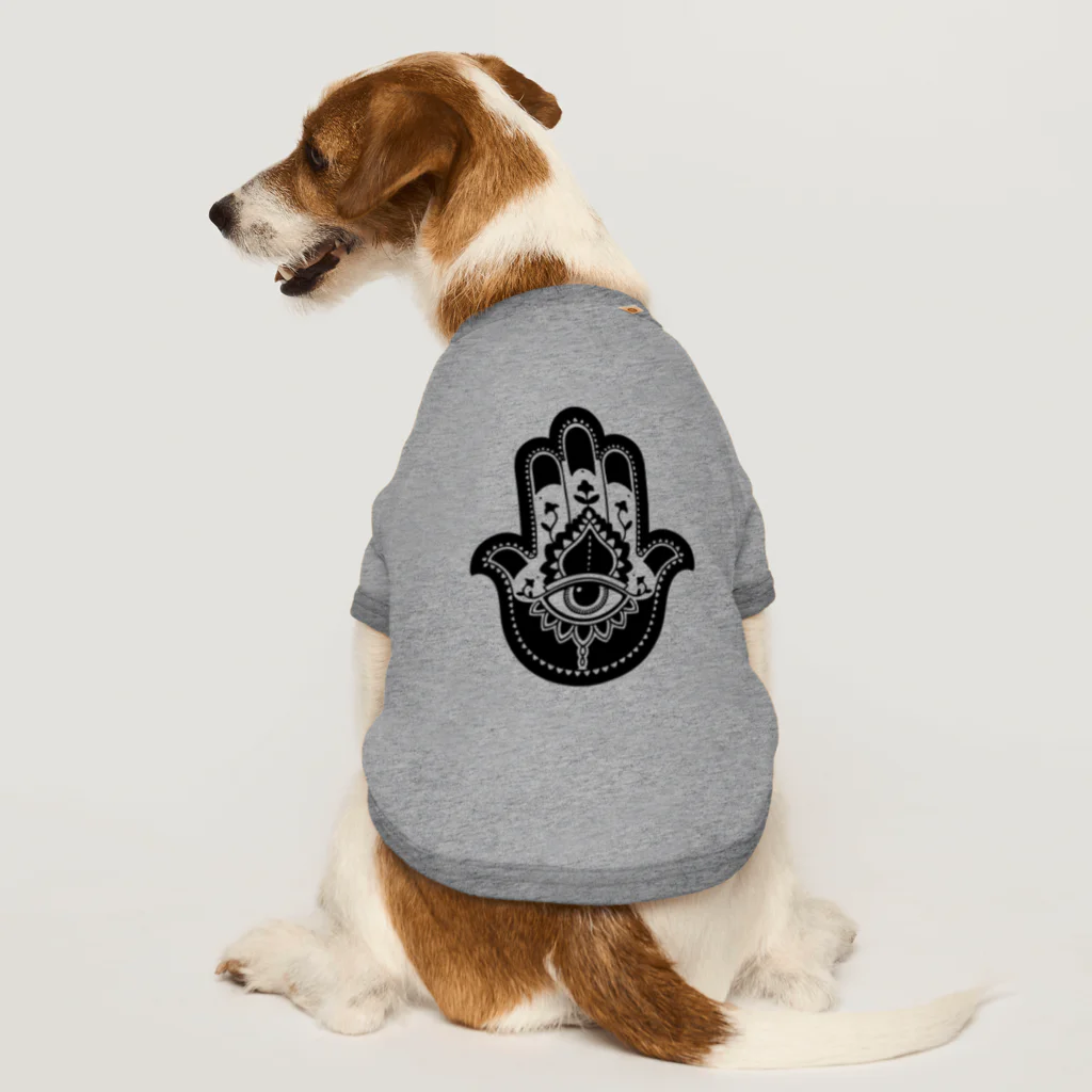 Bulldog Whiskyのファティマの手 Dog T-shirt