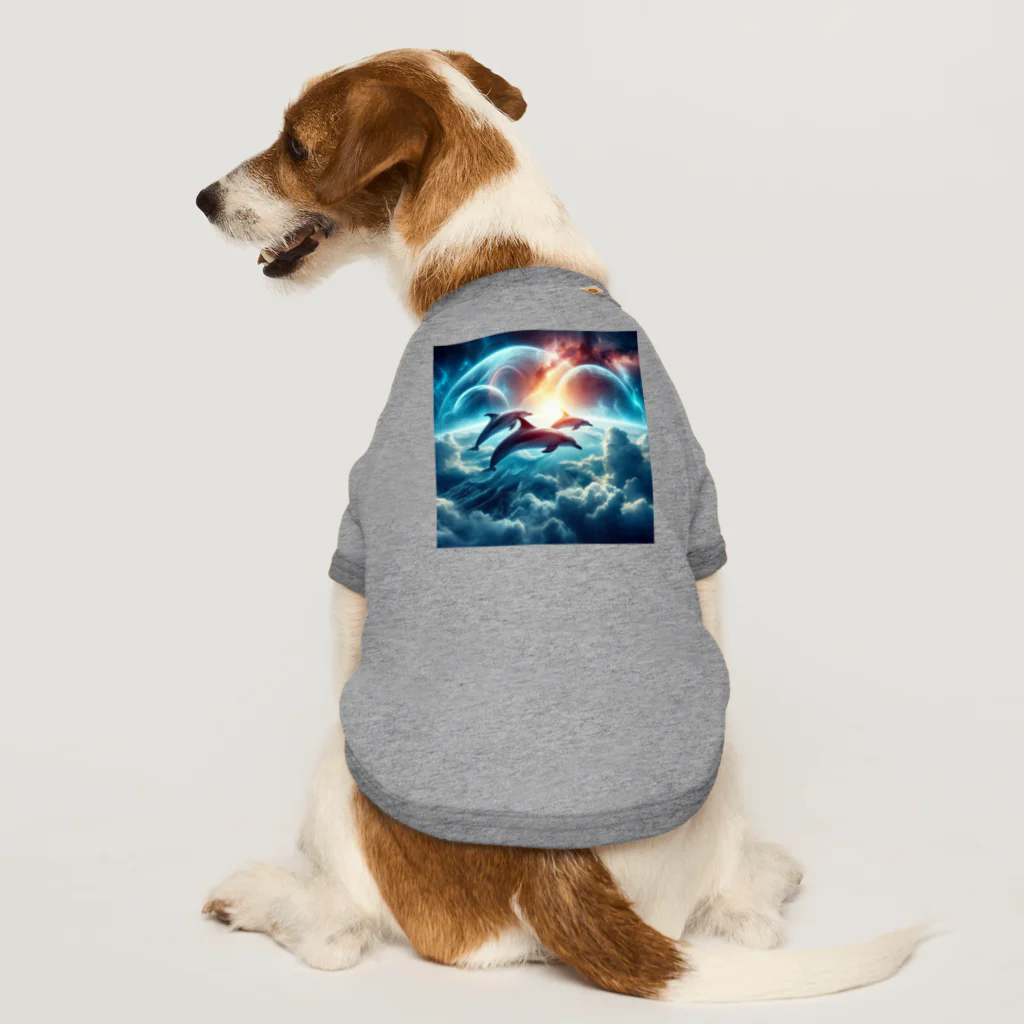 Mangetu2024の宇宙海（イルカ） Dog T-shirt