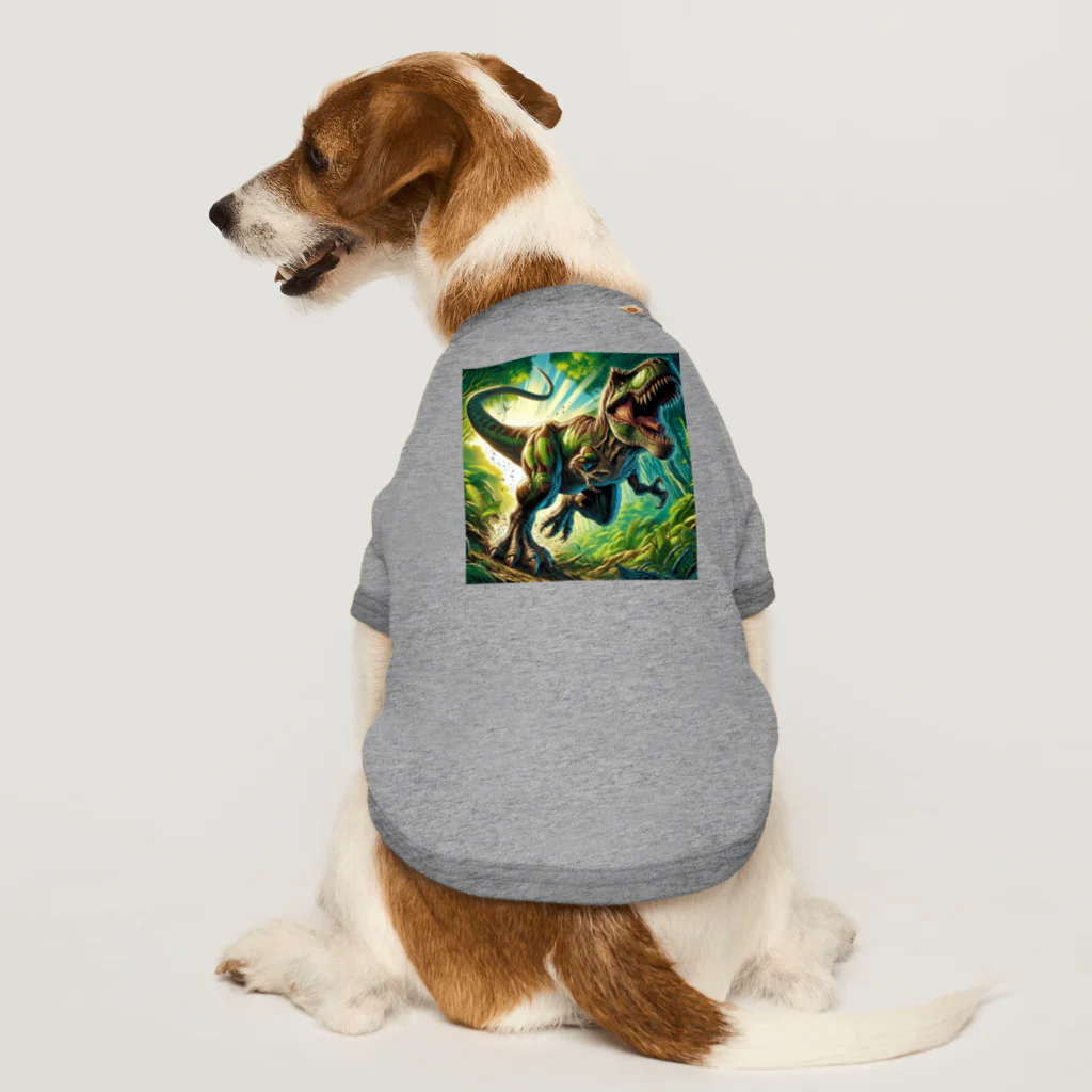 dinosaur_brothersのりあるティラノ① Dog T-shirt