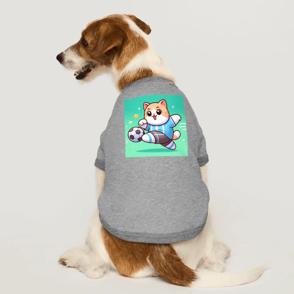 statham2865のシュートをする猫 Dog T-shirt