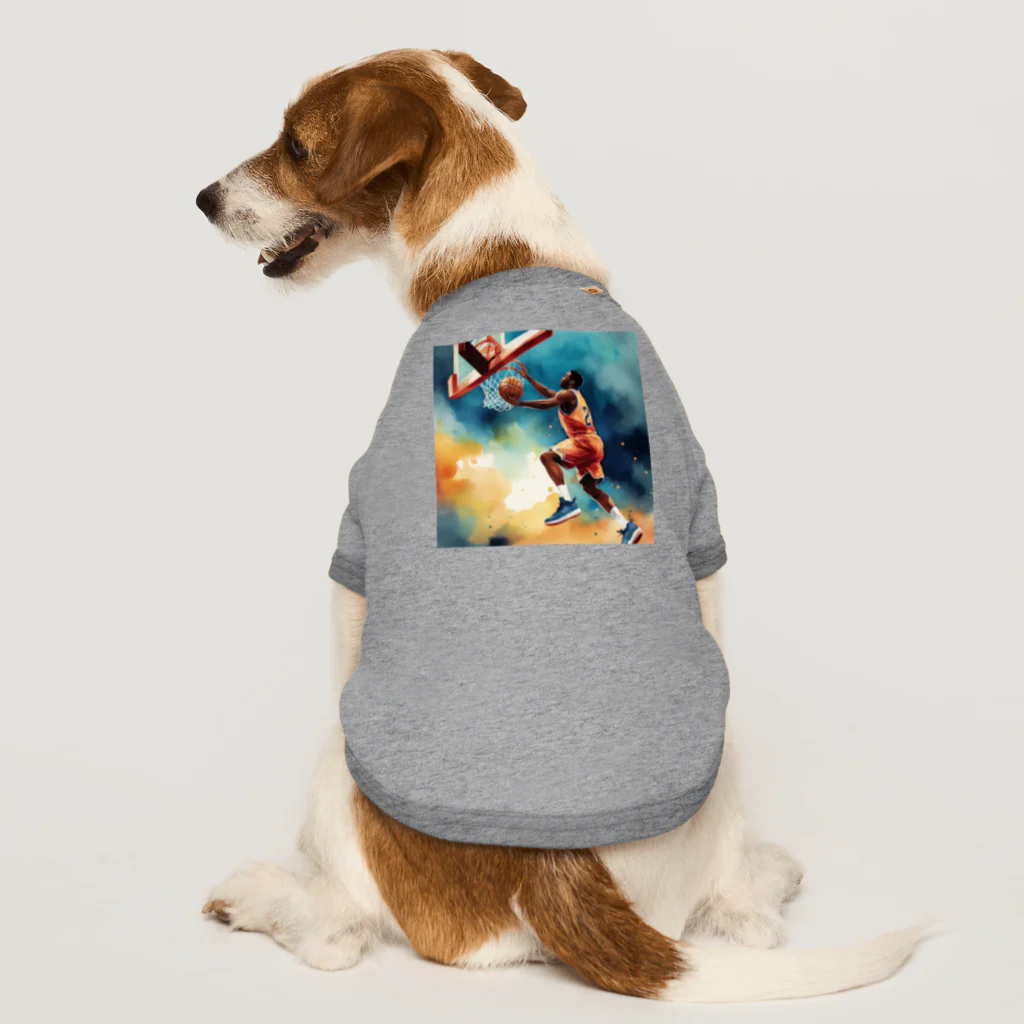 sasahisa0822のバスケットシューター Dog T-shirt