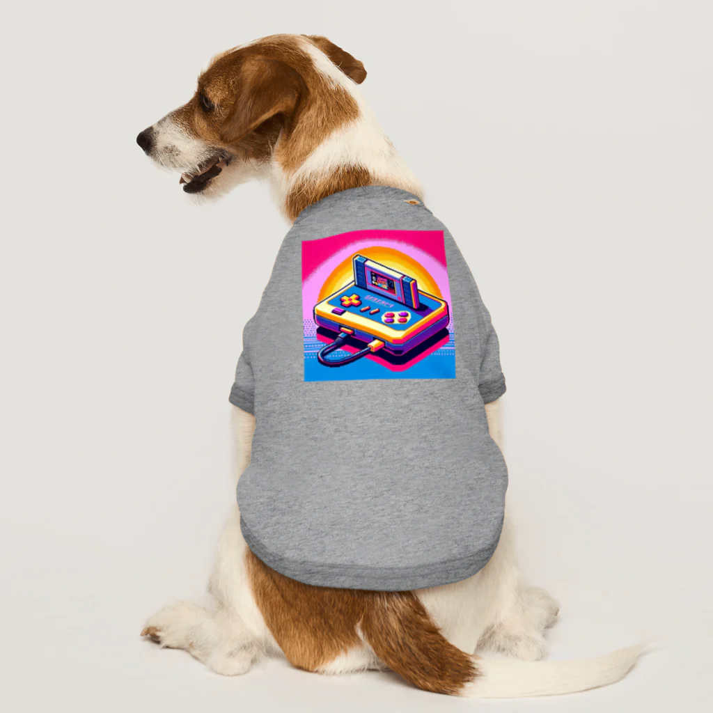 ドット職人のピクセルアート　レトロゲーム Dog T-shirt