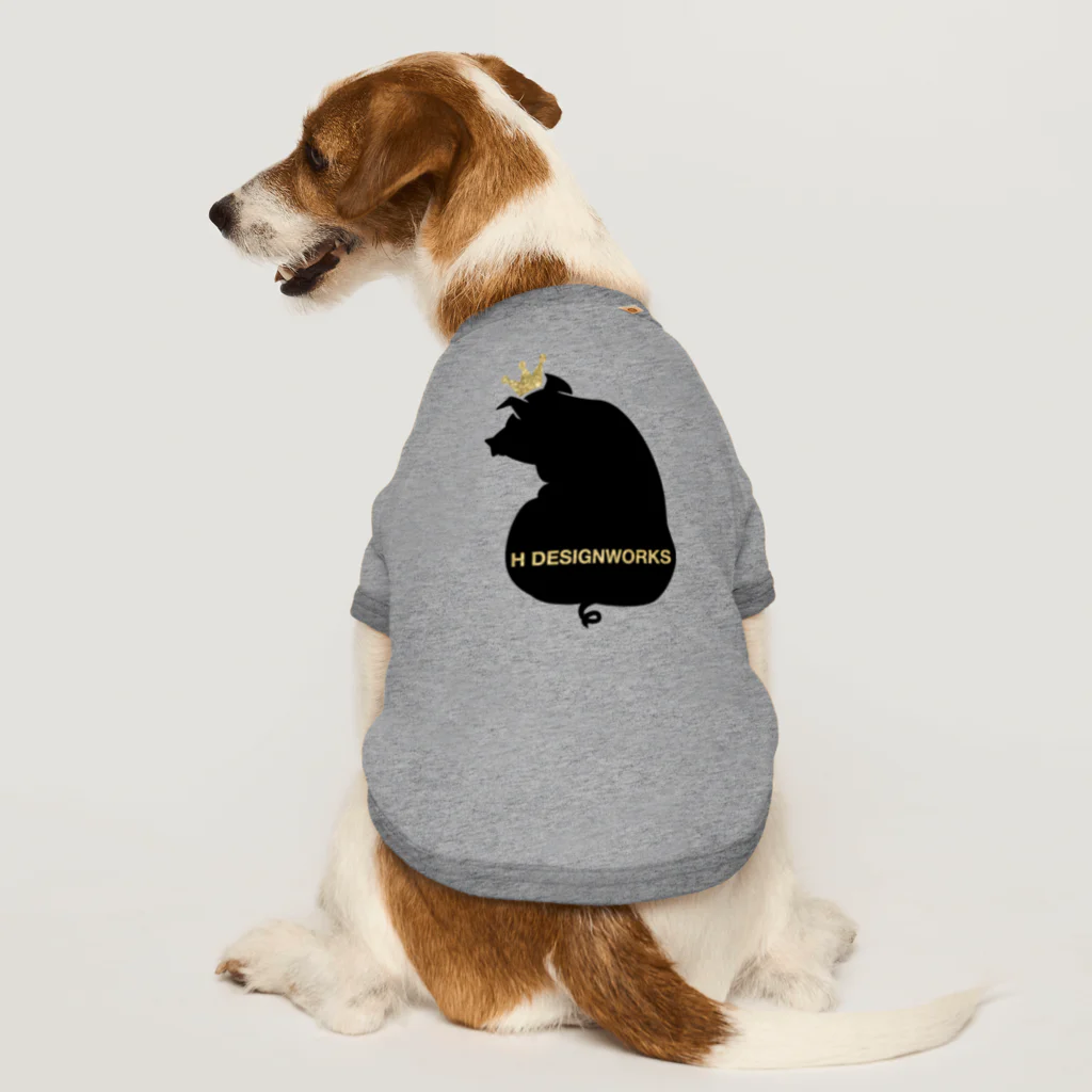 HDWの王冠BUTA Dog T-shirt