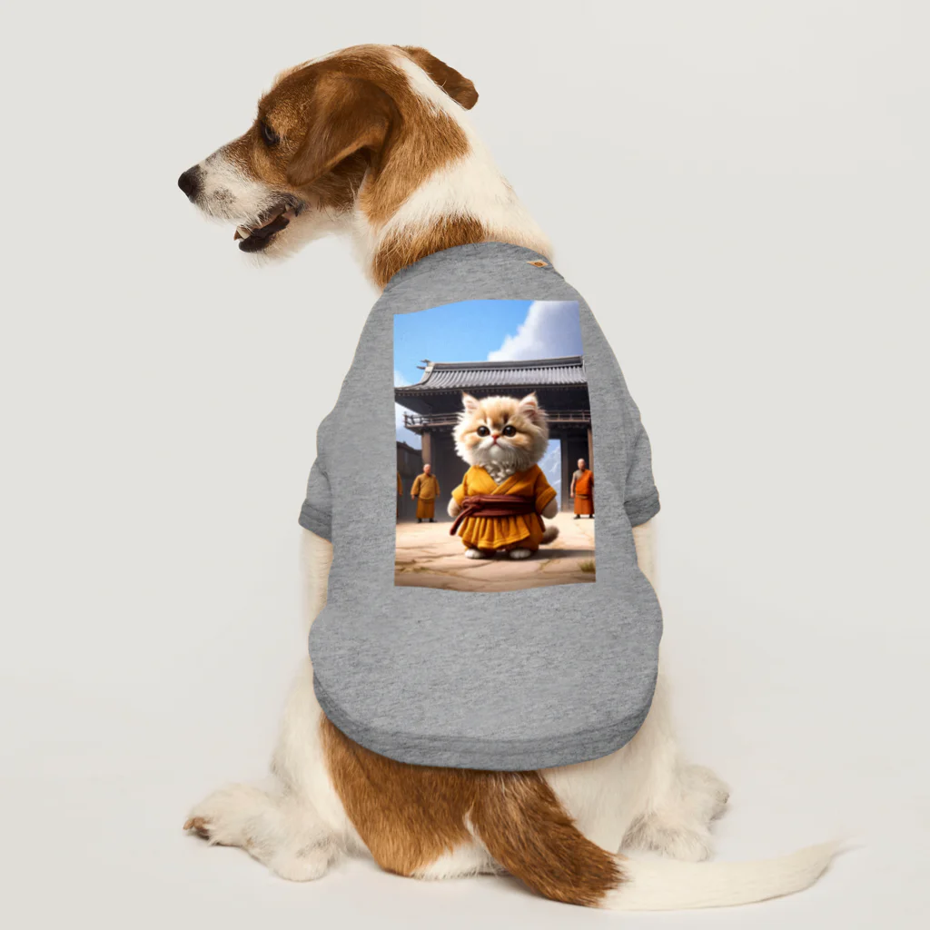 もふもふ日本史のねこ、寺 Dog T-shirt