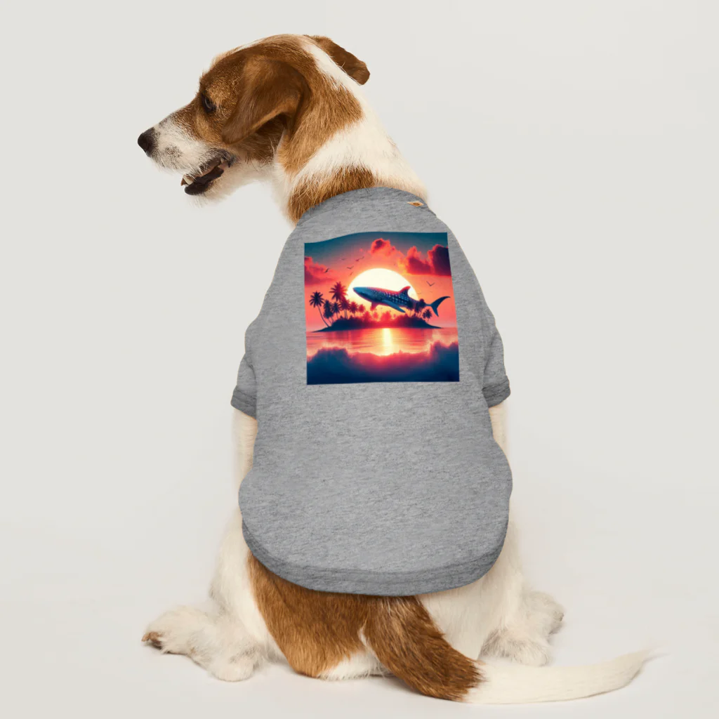 ココナッツアイランド©️のジンベイザメ Dog T-shirt