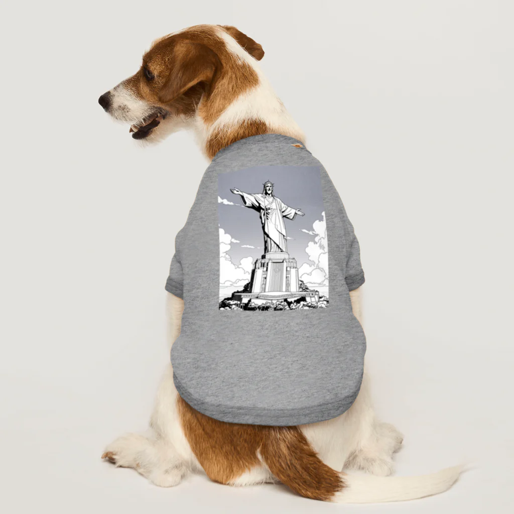 ZZRR12のコルコバードのキリスト像 Dog T-shirt