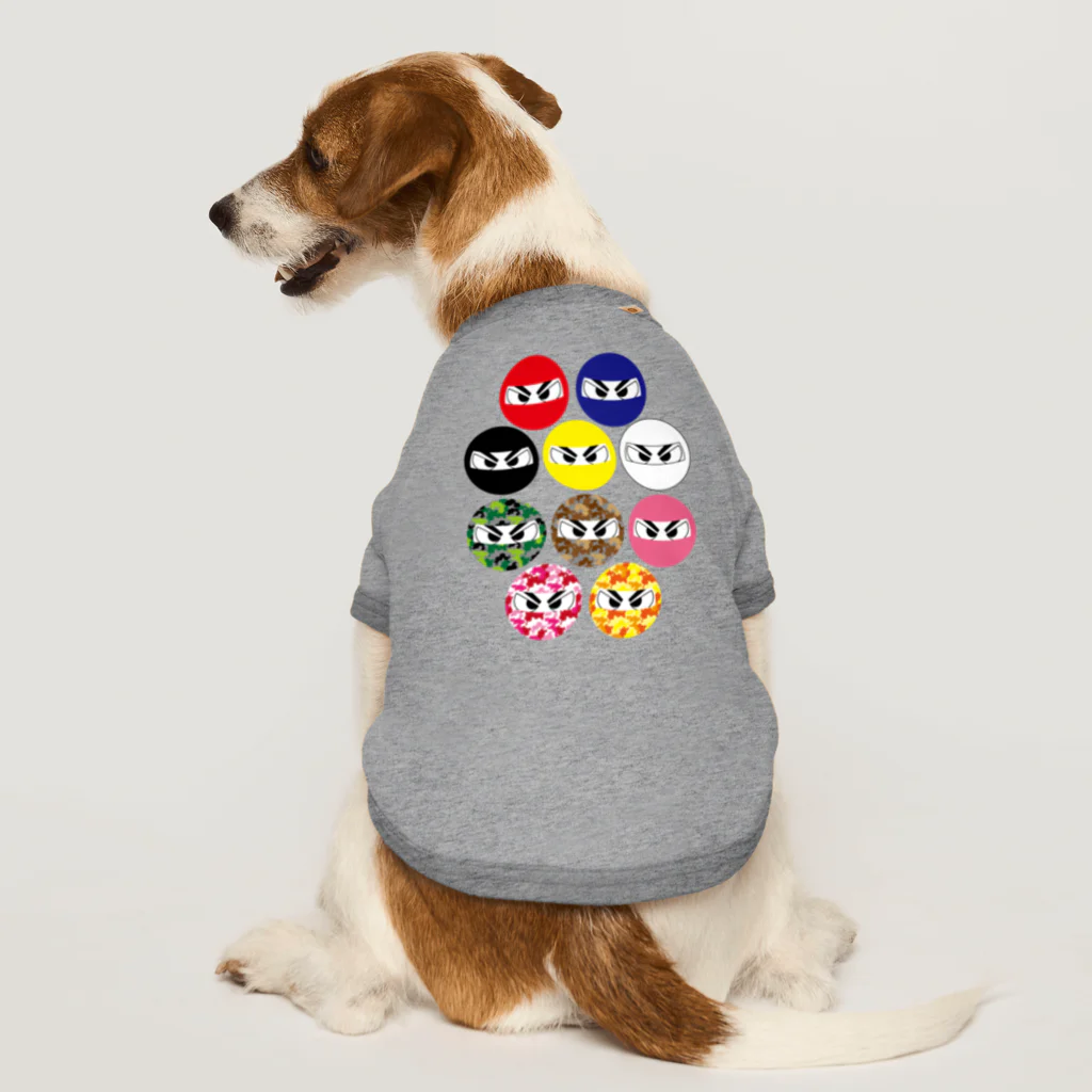 Tossy's colorの【忍び】忍び集合 Dog T-shirt