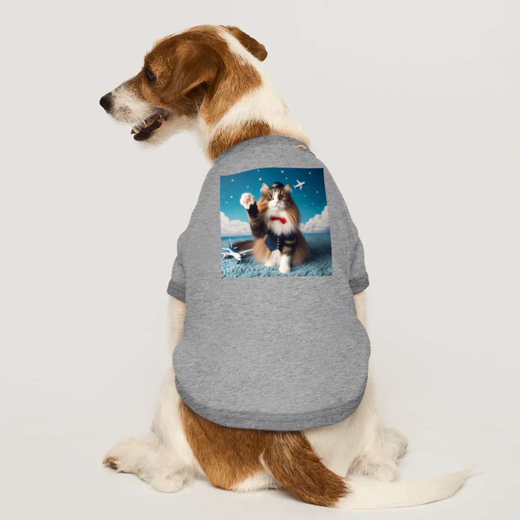 sophie138の猫の客室乗務員 Dog T-shirt