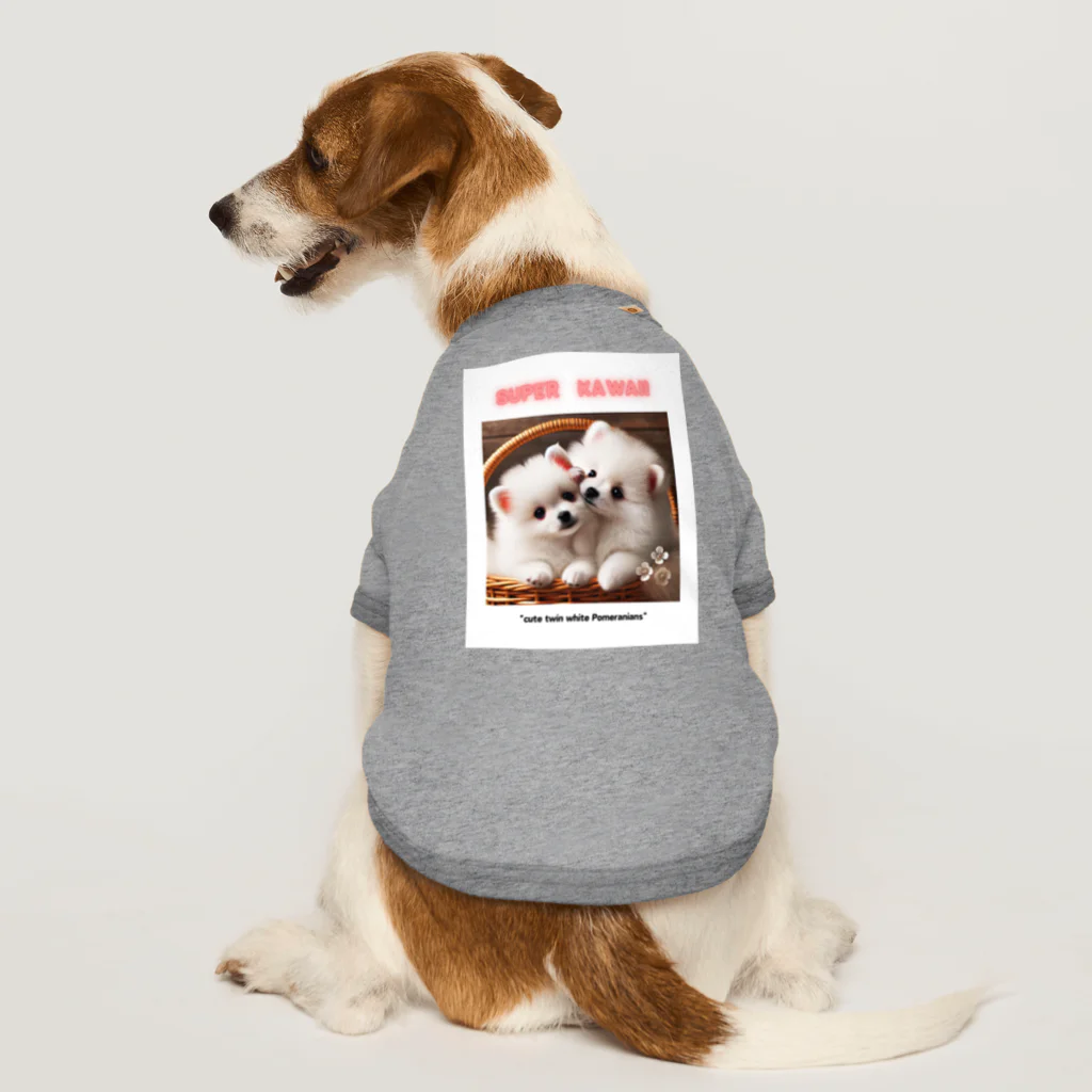 GNIのふたごのポメラニアン Dog T-shirt