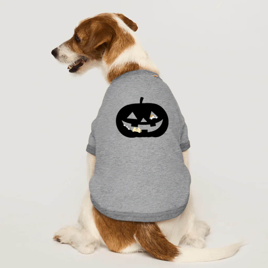 めいぷるのかぼちゃにゃ(シルエット) Dog T-shirt