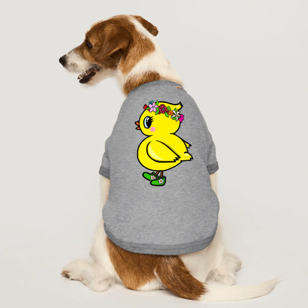 LalaHangeulの花冠ひよ子 Dog T-shirt