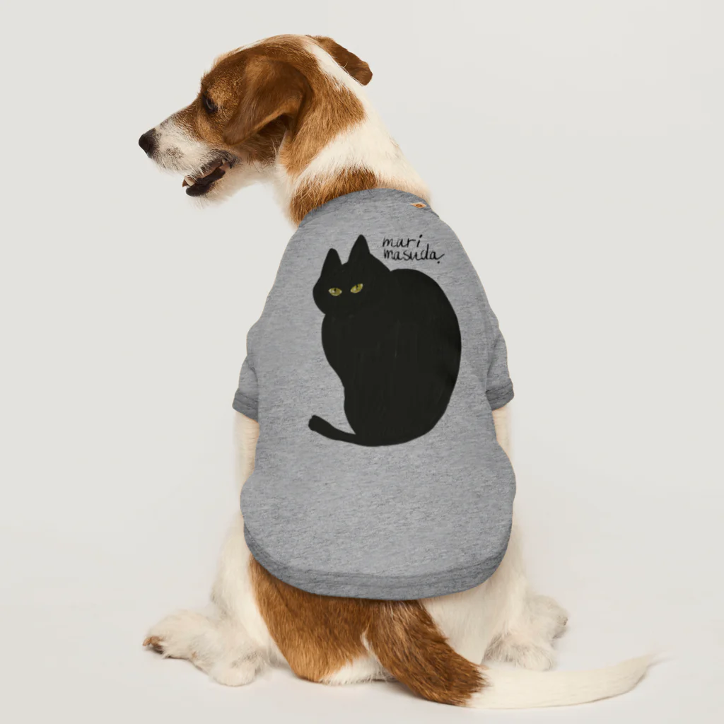 mari masudaのblack cat ドッグTシャツ