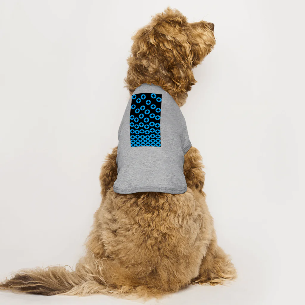 bonnylochの七宝繋ぎ_LightBlue Dog T-shirt