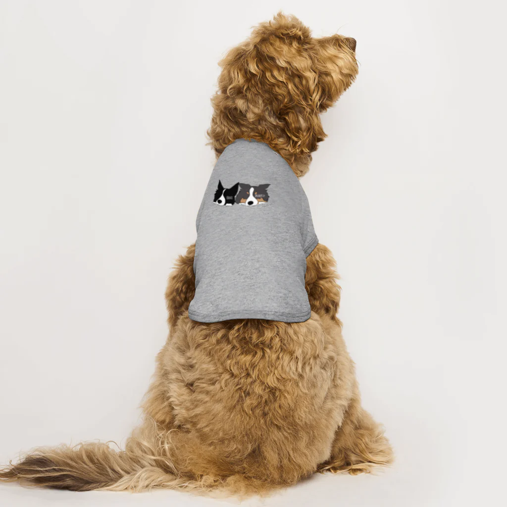 🌼🦊ボーダーコリーおぼまな屋🦝🍋の背景透過verボーダーコリーおぼまなグッツ Dog T-shirt