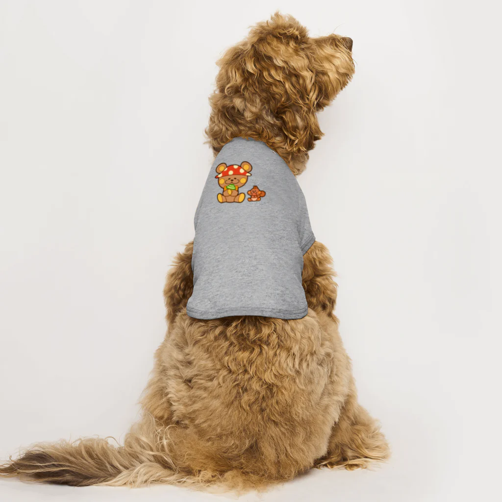 レタ(LETA)のぬいクマちゃんのキノコがり Dog T-shirt