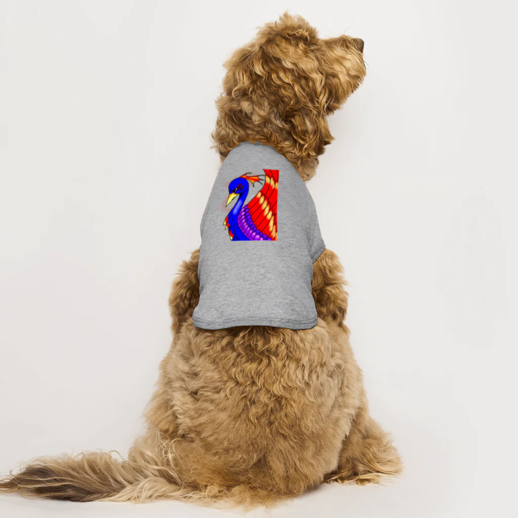 greetenの不死鳥アート  幻想世界 Dog T-shirt