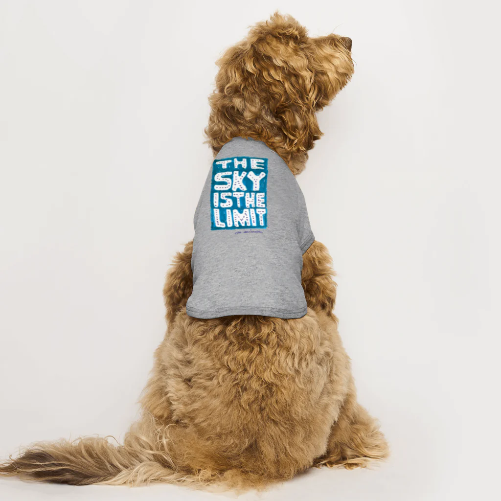 masahiro_minami_artのTHE SKY IS THE LIMIT（ブルー） Dog T-shirt