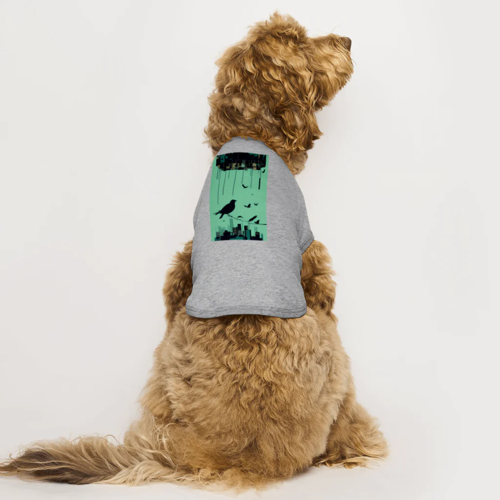 鳥愛のとりとり Dog T-shirt